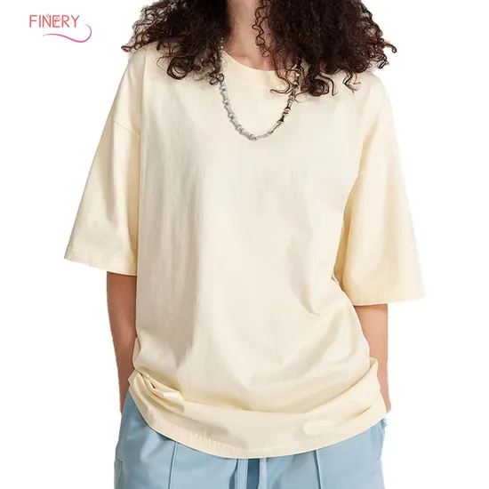 Wholesale Unisex High Quality 100% Cotton Blank Mens T-Shirts Heavyweight Oversized Tee Shirt Custom Embroidery Printing Logo T Shirt for Men