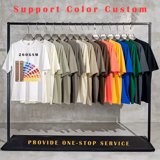 Wholesale Unisex High Quality 100% Cotton Blank Mens T-Shirts Heavyweight Oversized Tee Shirt Custom Embroidery Printing Logo T Shirt for Men