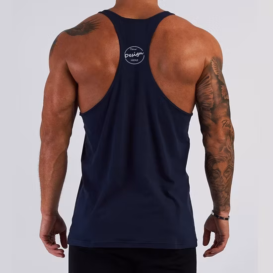 Canotta da palestra sportiva da allenamento con vestibilità asciutta con logo personalizzato OEM Canotta da bodybuilding con stringhe di nuovo design