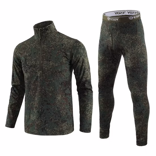 Intimo termico da esterno sportivo personalizzato autunno inverno da uomo, mutandoni lunghi in stile militare